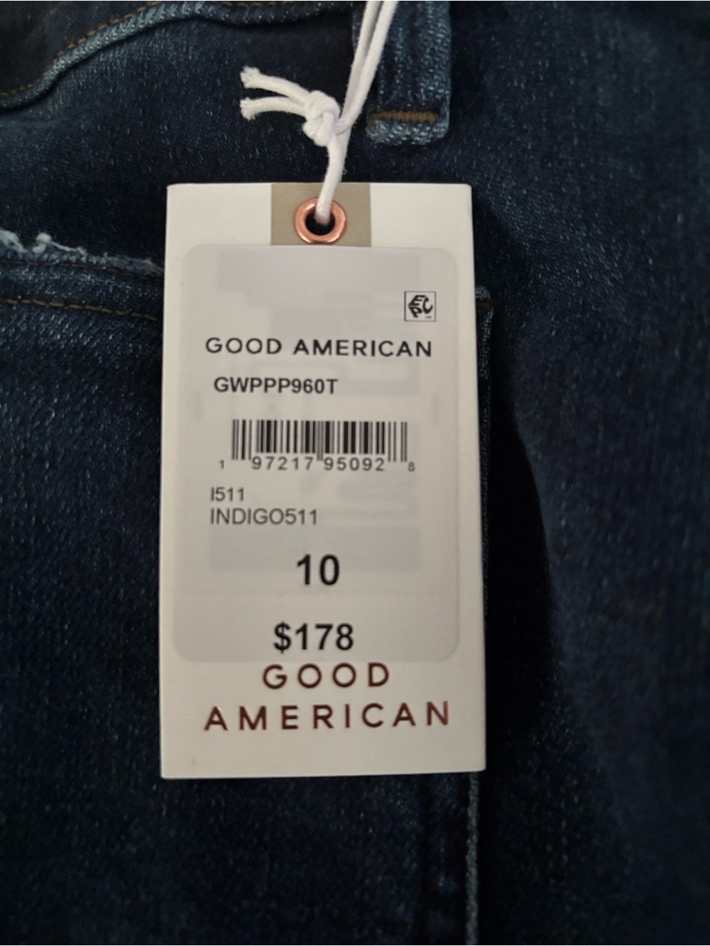 Good American - Good Waist Palazzo Jeans - Wide Leg, High Waisted Jeans - Picture 5 of 5